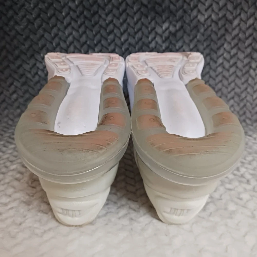 Nike Air Max 270 White Metallic Silver GS Walking Running Shoes Sz 6.5Y Womens 8